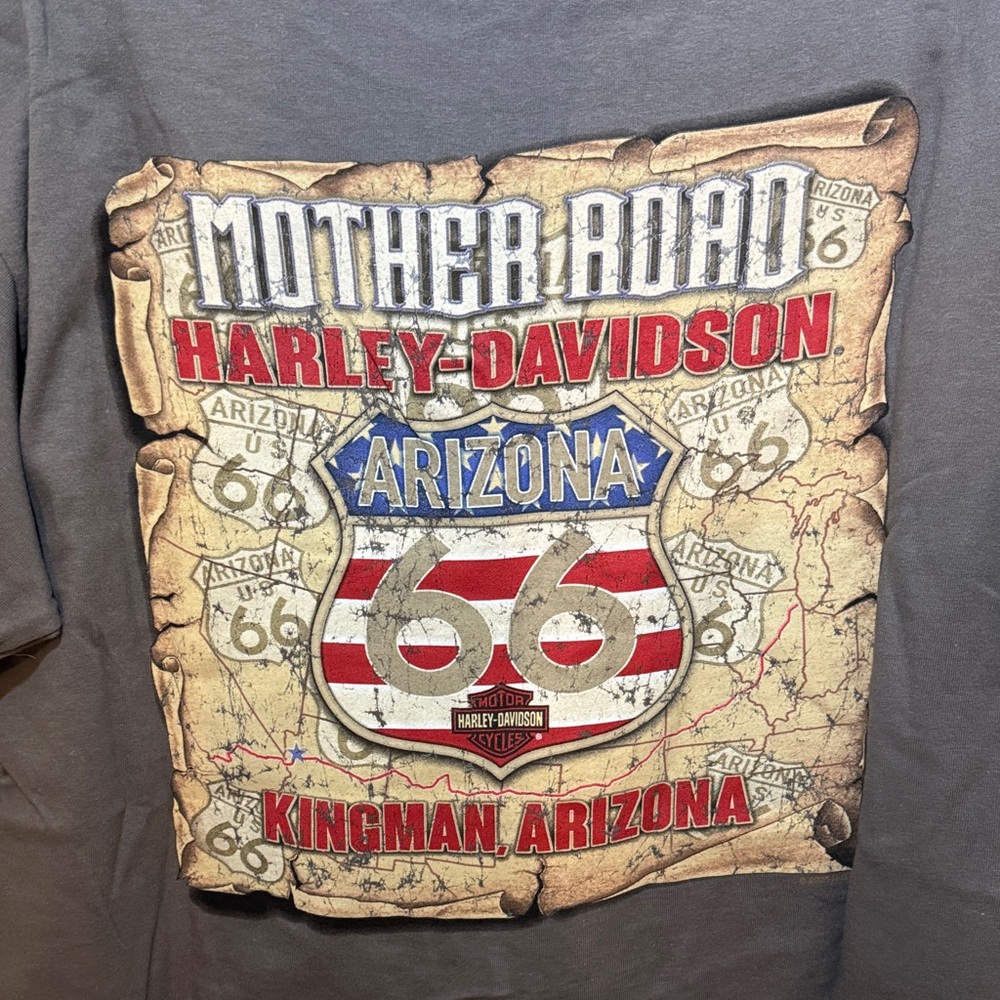 Harley-Davidson Dark Gray Short Sleeve Pocket Tee with Subtle Logo